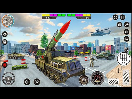 Rocket Missile Attack - browser game screenshot