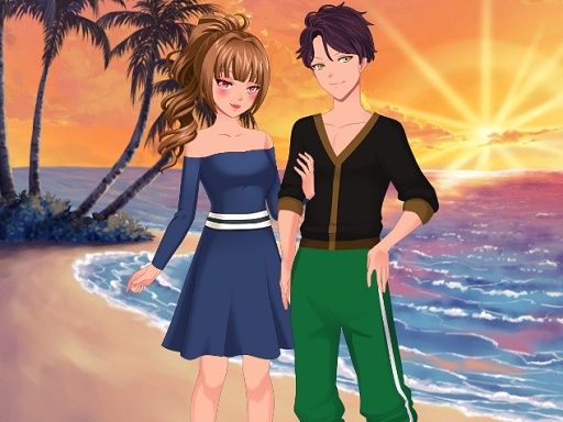 Anime Couples Dress Up 1 - browser game screenshot