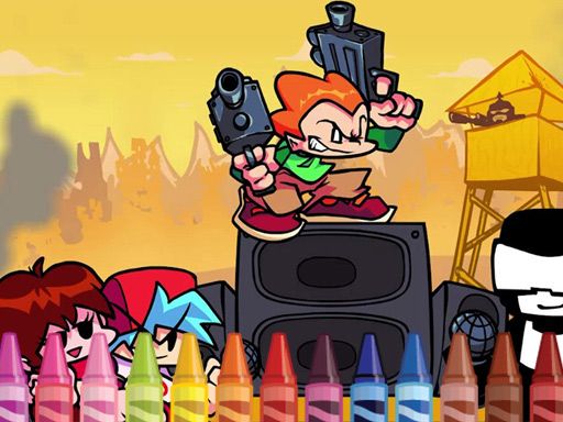 Friday Night Funkin Coloring Friday Night Funkin Coloring - browser game screenshot