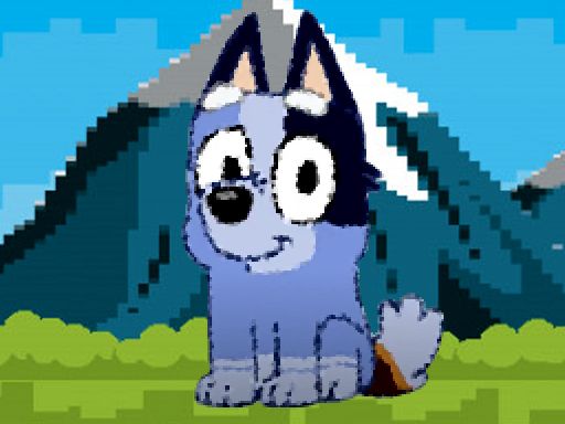 bluey dog pixal - browser game screenshot