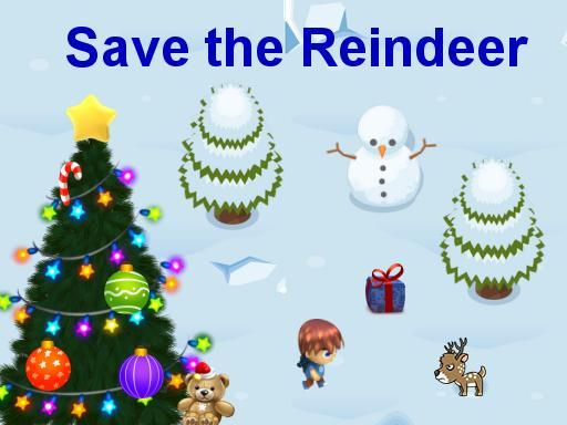Save the Reindeer - browser game screenshot
