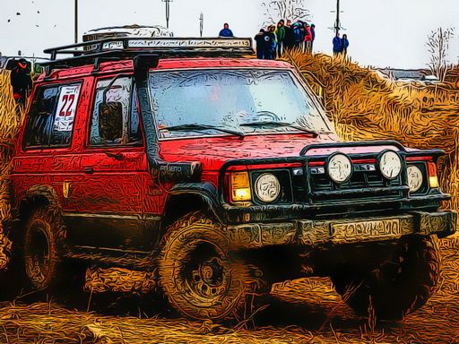 Dirty Off-Road Vehicles Jigsaw Dirty Off-Road Vehicles Jigsaw - browser game screenshot