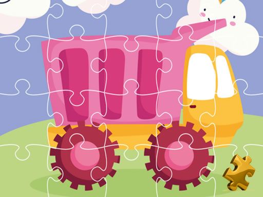 Cute Kids Trucks Jigsaw Cute Kids Trucks Jigsaw - browser game screenshot