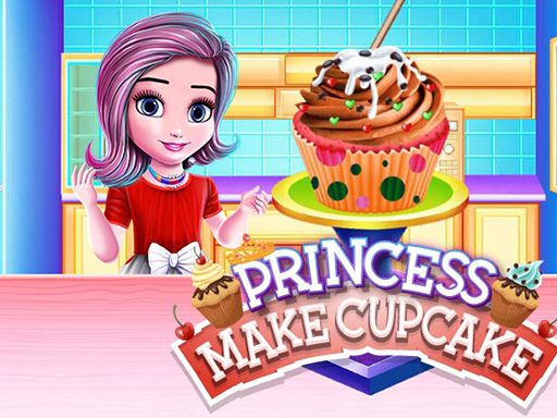 PRINCESS MAKE CUP CAKE - browser game screenshot