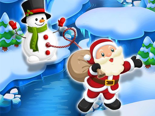Santa SnowMan Jump - browser game screenshot