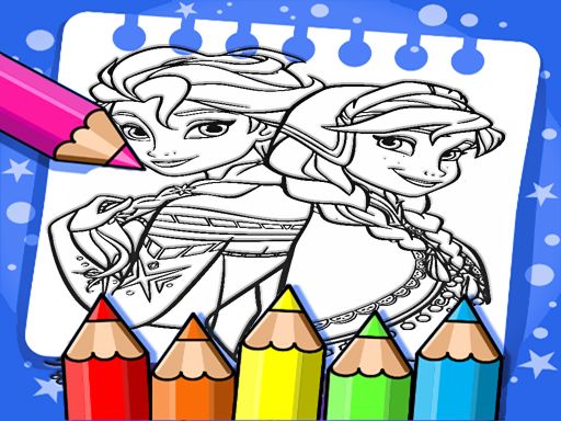 Frozen Coloring Book Frozen Coloring Book - browser game screenshot