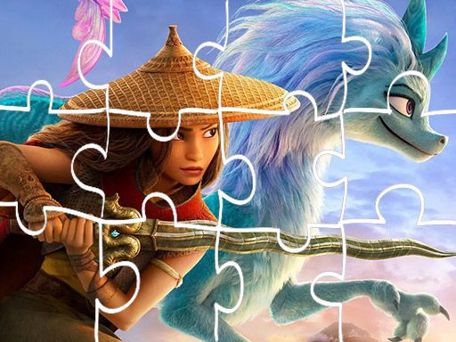 Raya And The Last Dragon Jigsaw - browser game screenshot
