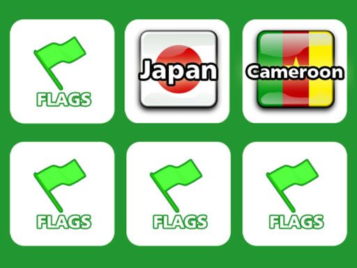 Memory with Flags - browser game screenshot