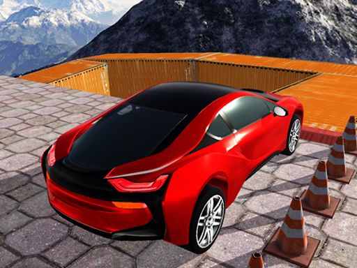 Sky Car Parking with Stunts 2021 - browser game screenshot