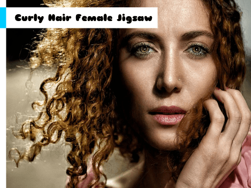 Curly Hair Female Jigsaw - browser game screenshot