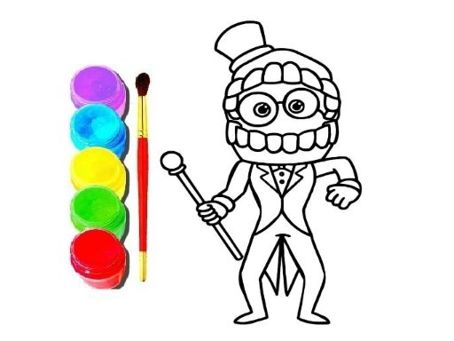 Digital Circus Click and Paint - browser game screenshot