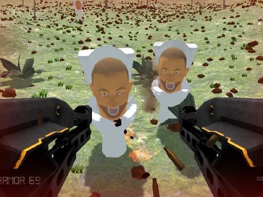 Shooting Survival Skibidi Toilet - browser game screenshot