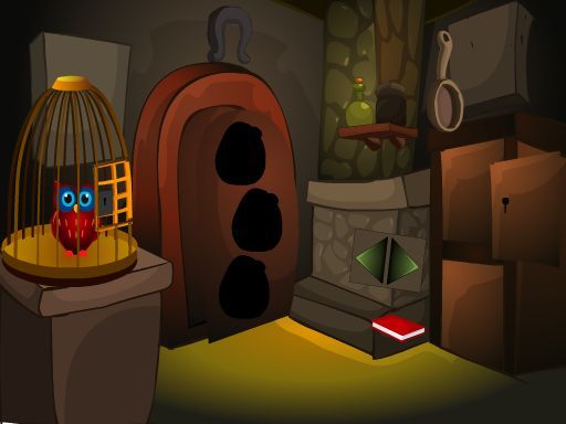 Tiny Red Owl Escape - browser game screenshot