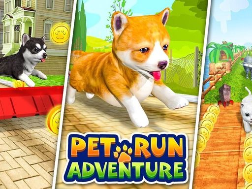 Pet Run Adventure Puppy Run - browser game screenshot