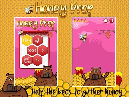 HoneyDrop - browser game screenshot