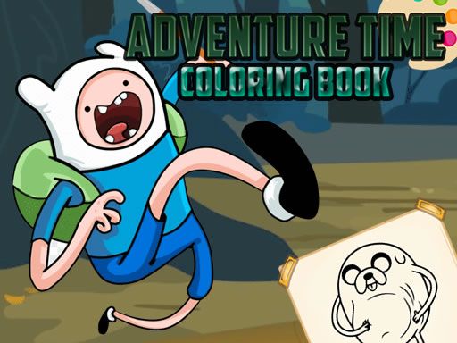 Adventure Time Coloring Book - browser game screenshot