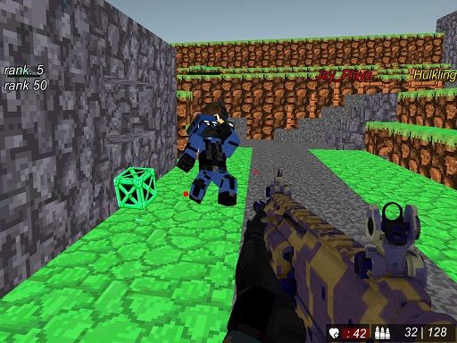 Blocky combat Wars Advanced SWAT - browser game screenshot