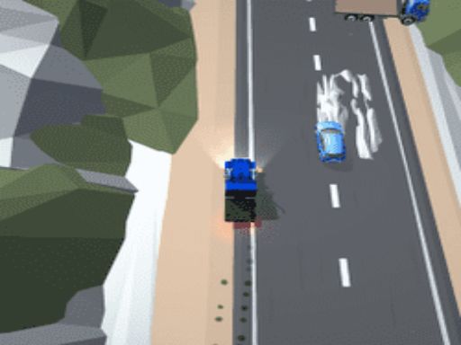 Truck And Police - browser game screenshot