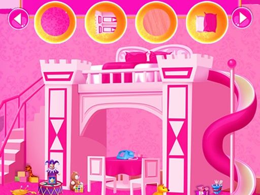 Princess Castle Room Cleaning - browser game screenshot