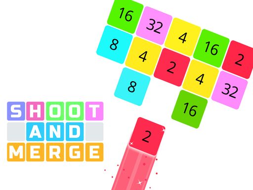 Shoot and Merge the numbers - browser game screenshot