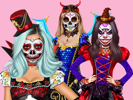 Halloween Makeup Artist - browser game screenshot