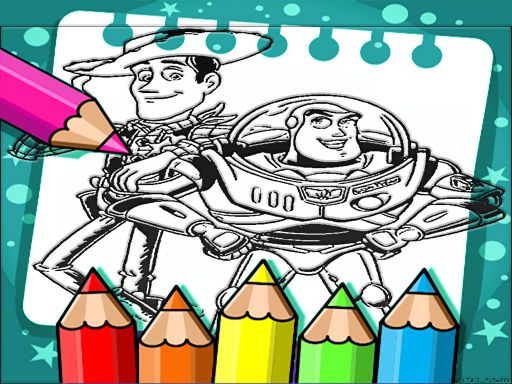 Toy Story Coloring Book - browser game screenshot