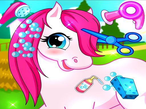 Horse Pet Salon 3D - browser game screenshot