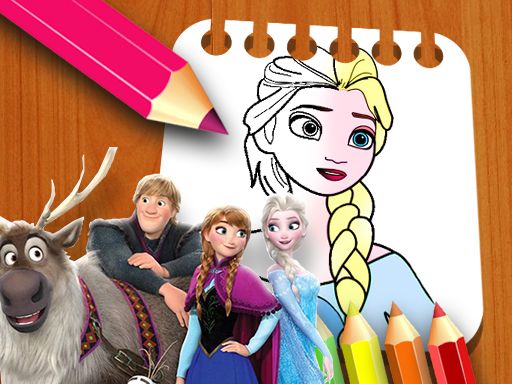 Frozen II Coloring Book Frozen II Coloring Book - browser game screenshot