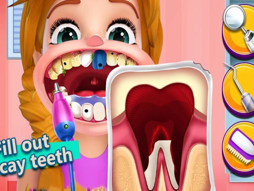 Dentist Master 2D - browser game screenshot