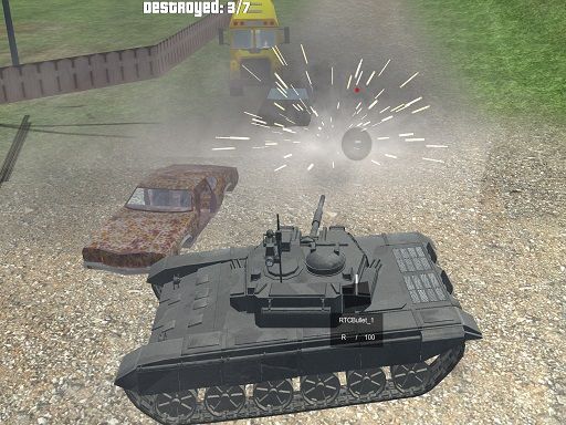Tank Shooting Simulator - browser game screenshot