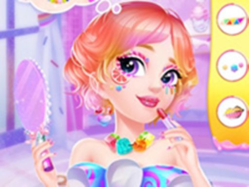 Princess Candy Makeup - Sweet Girls Makeover - browser game screenshot