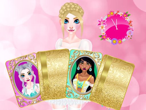 Beautiful Princesses - Find a Pair - browser game screenshot
