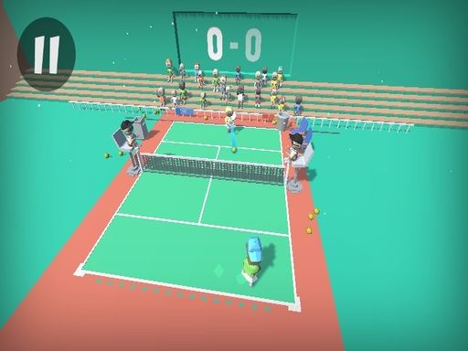 Funny Tennis - browser game screenshot