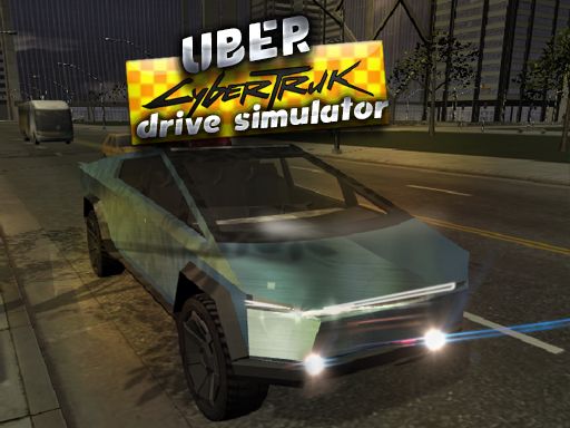 Uber CyberTruck Drive Simulator - browser game screenshot