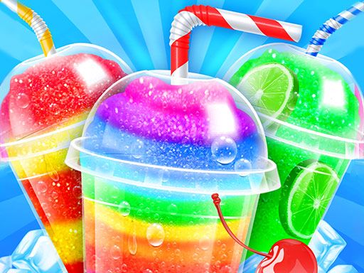 Rainbow Frozen Slushy Truck - browser game screenshot