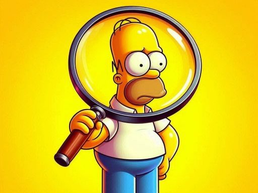 The Simpsons Find the Difference - browser game screenshot