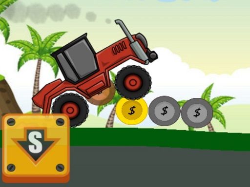 Hill Climb Tractor 2020 - browser game screenshot