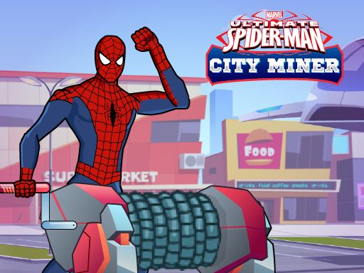 Spiderman Gold Miner - browser game screenshot