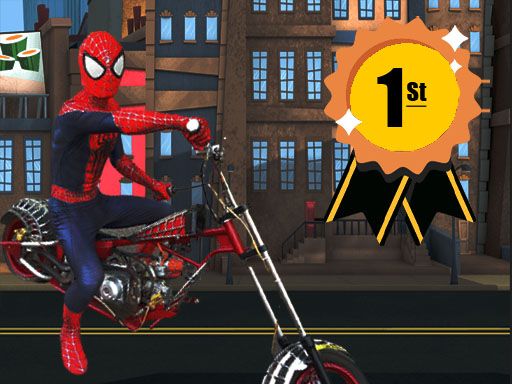 Spider Man Motorbike - browser game screenshot