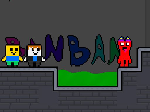 NoobLox vs Garten 2 Player - browser game screenshot