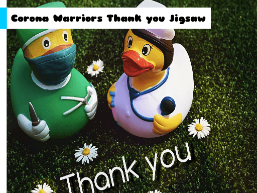 Corona Warriors Thank you Jigsaw - browser game screenshot