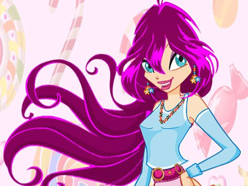 Winx Candy Girl - browser game screenshot