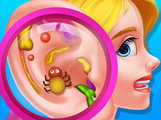 Ear Doctor - Clean It Up Salon - browser game screenshot