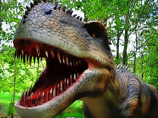Dinosaurs Scary Teeth Puzzle Dinosaurs Scary Teeth Puzzle - browser game screenshot