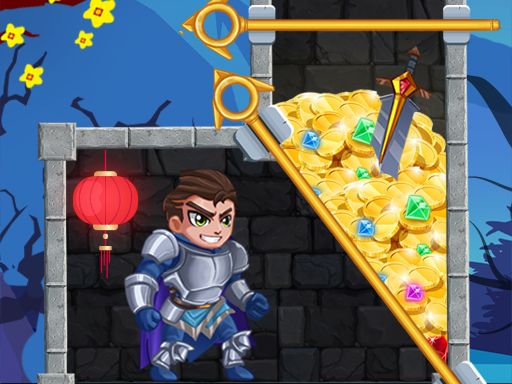 Rescue Hero : Pull the Pin Game - browser game screenshot