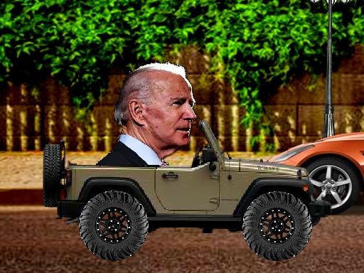 Biden Wheelie - browser game screenshot
