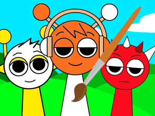 Sprunki Coloring Book - browser game screenshot