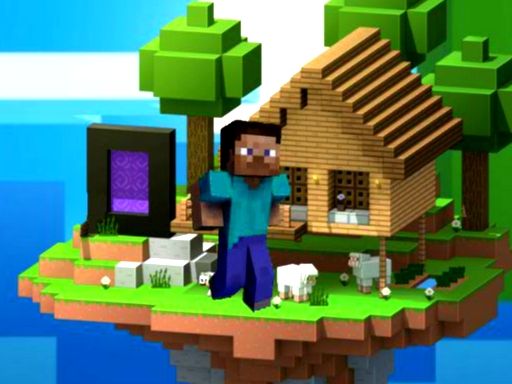 Minecraft Steve Hook Adventure  - browser game screenshot