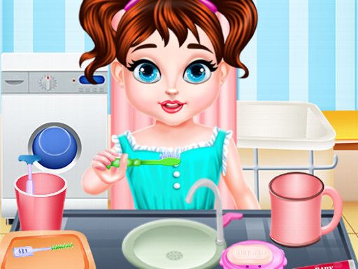 Baby Taylor Morning Brush - browser game screenshot