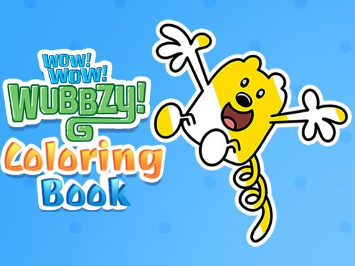 Wow Wow Wubbzy Coloring Book - browser game screenshot